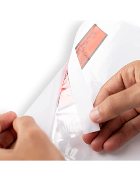 Sobres transparentes ¨Contiene Documentación¨ (228 x 165 mm - 100 Uds)