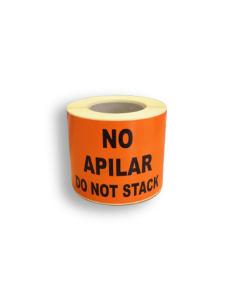 Rollo etiqueta adhesiva "NO APILAR" (75 x 130 mm - 250 Uds)