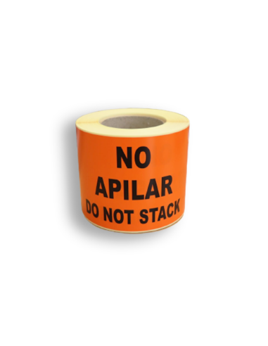 Rollo etiqueta adhesiva "NO APILAR" (75 x 130 mm - 250 Uds) Rollo etiqueta adhesiva "NO APILAR" (75 x 130 mm - 250 Uds)