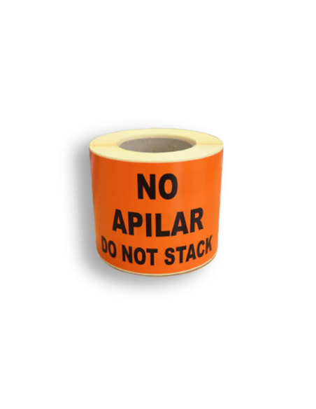 Rollo etiqueta adhesiva "NO APILAR" (75 x 130 mm - 250 Uds)