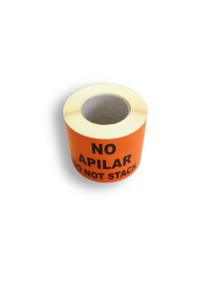Rollo etiqueta adhesiva "NO APILAR" (75 x 130 mm - 250 Uds) Rollo etiqueta adhesiva "NO APILAR" (75 x 130 mm - 250 Uds)