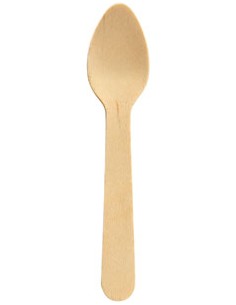 Cucharilla de madera Petit 11 cm Natural (100 Uds / 1000 Uds)