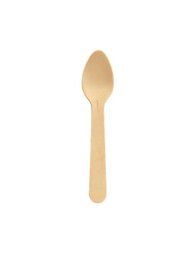 Cucharilla de madera Petit 11 cm Natural (100 Uds / 1000 Uds) Cucharilla de madera Petit 11 cm Natural (100 Uds / 1000 Uds)