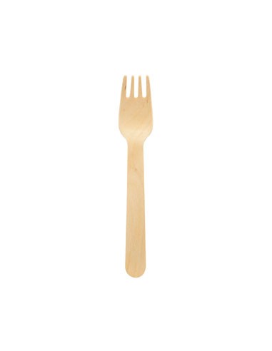 Tenedor de madera Petit 16 cm Natural (100 Uds / 1000 Uds) Tenedor de madera Petit 16 cm Natural (100 Uds / 1000 Uds)