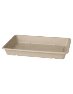 Caja Compostable Classic 850 ml Marrón 1-Comp (40 Uds / 480 Uds)