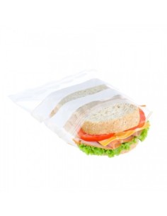 Bolsas polietileno con autocierre y bandas de escritura (10 x 15 cm - 1000 Uds)