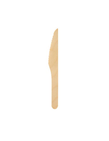 Cuchillo de madera Petit 16,5 cm Natural (100 / 1000 Uds) Cuchillo de madera Petit 16,5 cm Natural (100 / 1000 Uds)