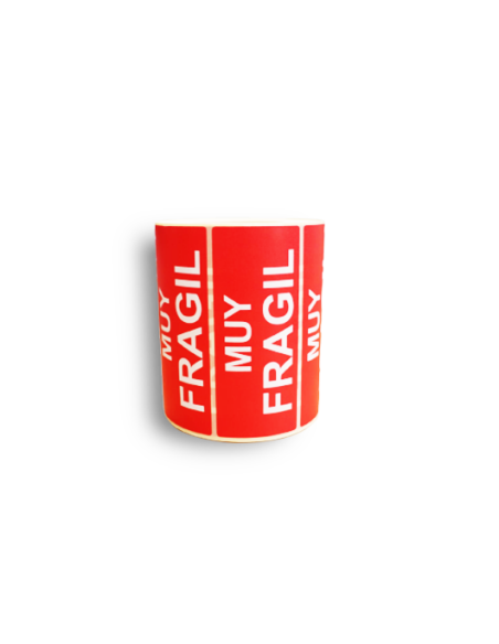 Rollo etiqueta adhesiva "MUY FRAGIL" (120 x 50 mm - 1.000 uds) Rollo etiqueta adhesiva "MUY FRAGIL" (120 x 50 mm - 1.000 uds)
