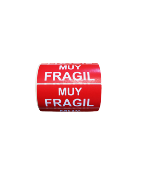 Rollo etiqueta adhesiva "MUY FRAGIL" (120 x 50 mm - 1.000 uds) Rollo etiqueta adhesiva "MUY FRAGIL" (120 x 50 mm - 1.000 uds)
