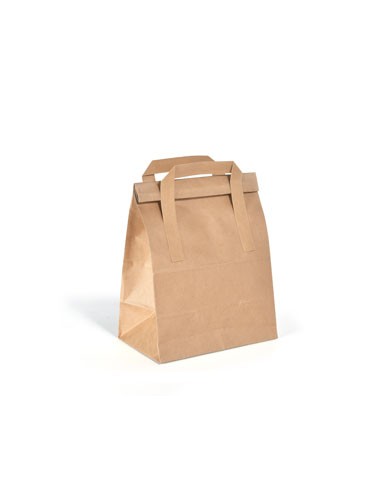 Bolsa de papel kraft (18 x 11 x 26,5 cm - Marrón - 25 / 50 / 75 / 100 / 500 Uds) Bolsa de papel kraft (18 x 11 x 26,5 cm - Marrón - 25 / 50 / 75 / 100 / 500 Uds)