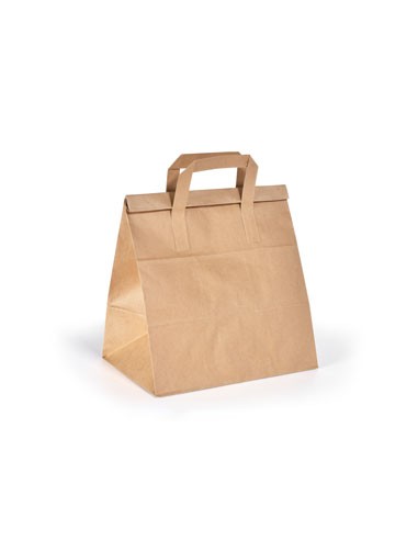 Bolsa de papel kraft (240 x 170 x 290 mm - Marrón - 25 / 50 / 100 / 250 Uds) Bolsa de papel kraft (240 x 170 x 290 mm - Marrón - 25 / 50 / 100 / 250 Uds)