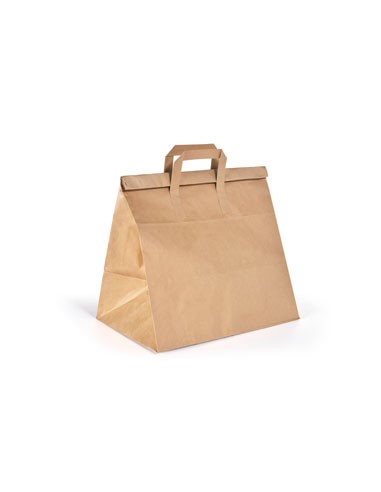 Bolsa de papel kraft (32 x 21 x 34 cm - Marrón - 25 / 50 / 75 / 100 / 250 Uds) Bolsa de papel kraft (32 x 21 x 34 cm - Marrón - 25 / 50 / 75 / 100 / 250 Uds)