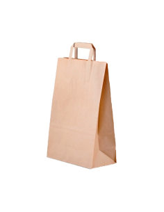 Bolsa de papel (Asa Plana - Kraft Marrón - 24 x 10 x 23)