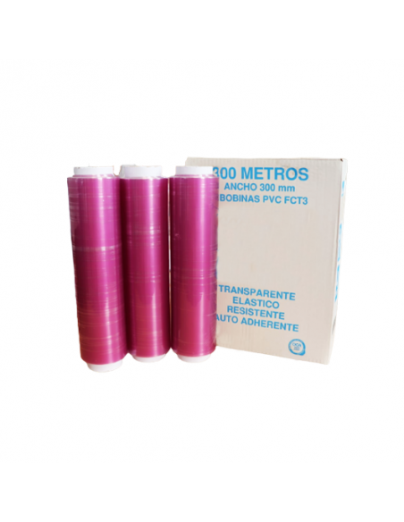 Film Profesional Granel 8 micras Alimentario 300 mm x 300 m (Pack 3 Uds)