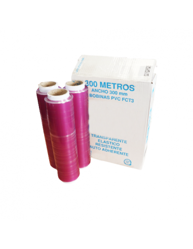 Film Profesional Granel 8 micras Alimentario 300 mm x 300 m (Pack 3 Uds)