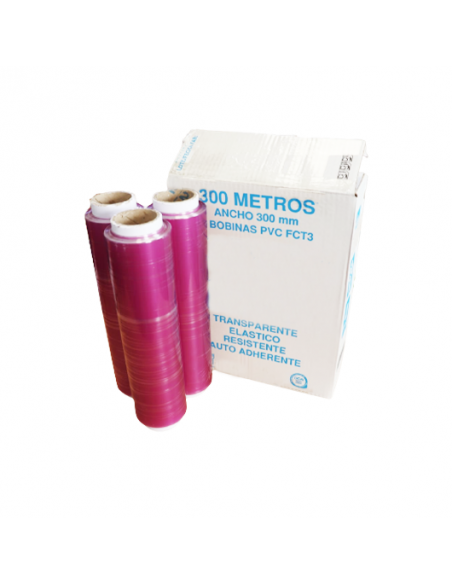 Film Profesional Granel 8 micras Alimentario 300 mm x 300 m (Pack 3 Uds)