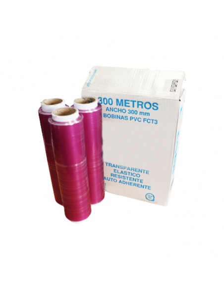 Film Profesional Granel 8 micras Alimentario 300 mm x 300 m (Pack 3 Uds)