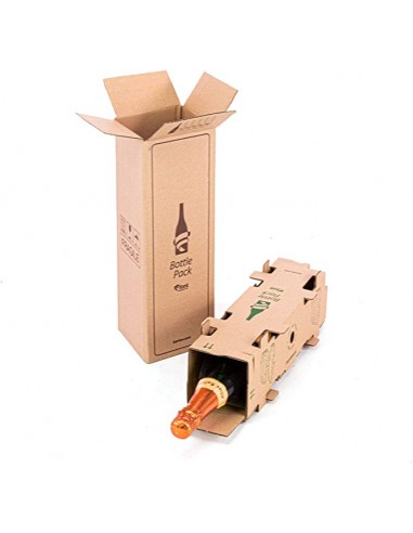Caja para 1 Botella (Marrón - Pack 5 Uds) Caja para 1 Botella (Marrón - Pack 5 Uds)