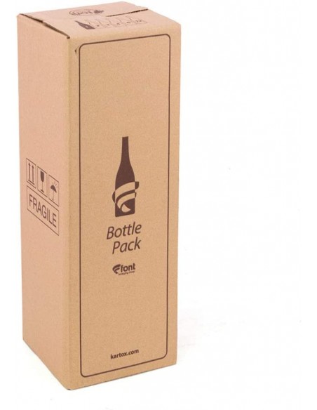 Caja para 1 Botella (Marrón - Pack 5 Uds) Caja para 1 Botella (Marrón - Pack 5 Uds)
