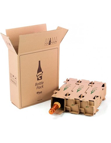 Caja para 3 Botellas (Marrón - Pack 5 Uds) Caja para 3 Botellas (Marrón - Pack 5 Uds)