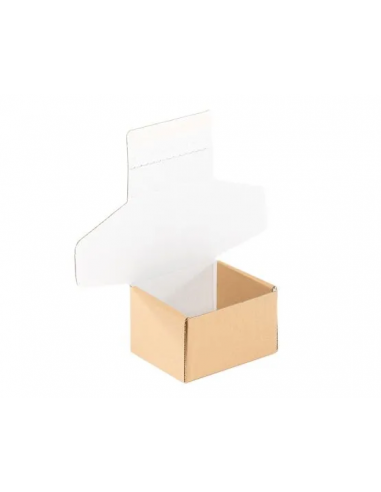 Caja Postal Ecommerce con Cierre Adhesivo (Marrón y Blanco - 173 x 140 x 108 mm - 25 Uds) Caja Postal Ecommerce con Cierre Adhesivo (Marrón y Blanco - 173 x 140 x 108 mm - 25 Uds)