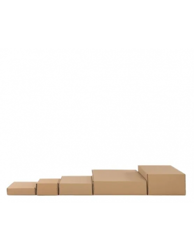 Caja Postal Ecommerce (Marrón y Blanco - 280 x 230 x 110 mm - 42 Uds) Caja Postal Ecommerce (Marrón y Blanco - 280 x 230 x 110 mm - 42 Uds)