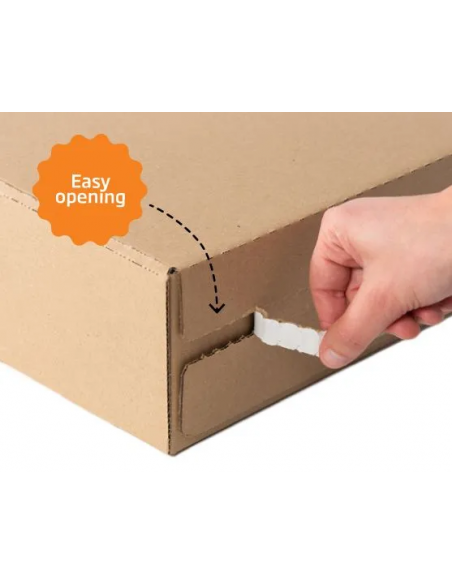 Caja Postal Ecommerce (Marrón y Blanco - 280 x 230 x 110 mm - 42 Uds) Caja Postal Ecommerce (Marrón y Blanco - 280 x 230 x 110 mm - 42 Uds)