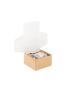 Caja regalo cartón 36 x 30 cm blanca - Sobres y cajas de
