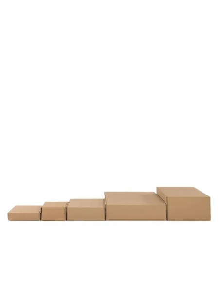 Caja Postal Ecommerce con Cierre Adhesivo (Marrón y Blanco - 234 x 180 x 60 mm - 25 Uds) Caja Postal Ecommerce con Cierre Adhesivo (Marrón y Blanco - 234 x 180 x 60 mm - 25 Uds)