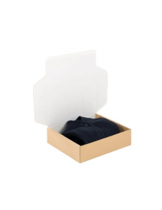 Caja Postal Ecommerce con Cierre Adhesivo (Marrón y Blanco - 434 x 310 x 70 mm - 25 Uds)