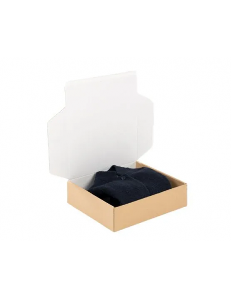 Caja Postal Ecommerce con Cierre Adhesivo (Marrón y Blanco - 434 x 310 x 70 mm - 25 Uds)