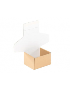 Caja Postal Ecommerce con Cierre Adhesivo (Marrón y Blanco - 250 x 200 x 70 mm - 25 Uds) 2