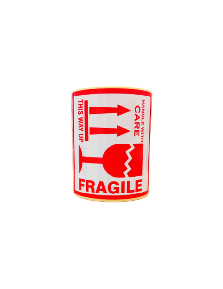 Rollo etiqueta adhesiva "This Way Up, Handle With Care, Fragile" (10 x 10 cm - 250 Uds) Rollo etiqueta adhesiva "This Way Up, Handle With Care, Fragile" (10 x 10 cm - 250 Uds)