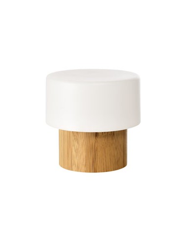 Lámpara LED Sister bambú (110 x Ø 110 mm - Blanco)