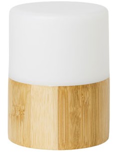 Lámpara LED Bright bambú (105 x Ø 75 mm - Blanco)