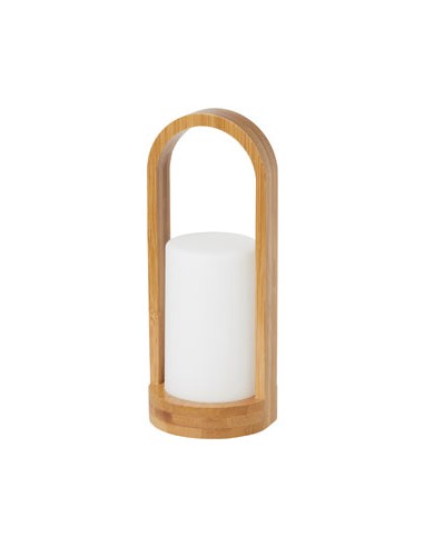 Lámpara LED Easy bambú (240 x Ø 100 mm - Blanco)