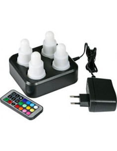 Juego de 4 LED, recargables...