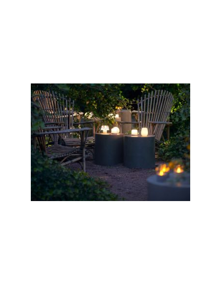 Lámpara LED Bright bambú (105 x Ø 75 mm - Blanco)