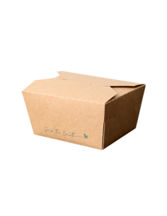 Take Away Rectangular Cartón 900 ml (50 Uds)