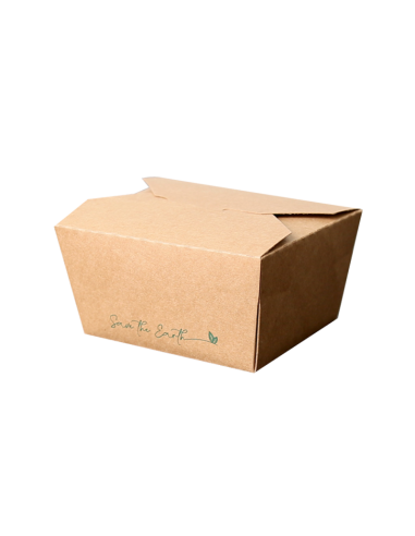 Take Away Rectangular Cartón 900 ml (50 Uds)