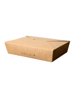 Take Away Rectángular Cartón 1400 ml (50 Uds)