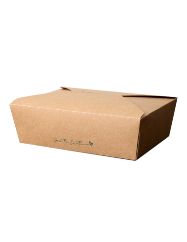 Take Away Rectángular Cartón 1900 ml (50 Uds)