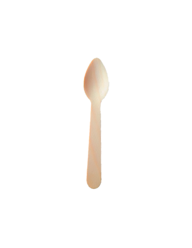 Cucharilla Postre Madera 110 mm (100 Uds) Cucharilla Postre Madera 110 mm (100 Uds)