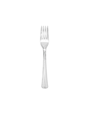 Tenedor Reutilizable 155 mm - PS Cristal (50 Uds) Tenedor Reutilizable 155 mm - PS Cristal (50 Uds)