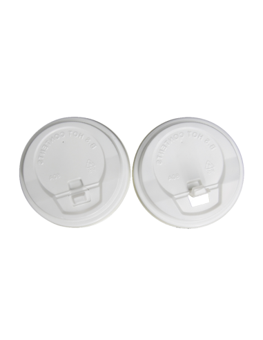 Tapa Blanca Sip Cerrada Vasos 8 oz / 12 oz Ø 80 mm (50 Uds) Tapa Blanca Sip Cerrada Vasos 8 oz / 12 oz Ø 80 mm (50 Uds)