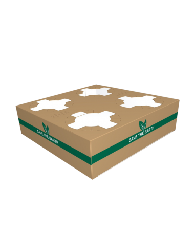 Portavasos Kraft 4 Unidades (50 Uds) Portavasos Kraft 4 Unidades (50 Uds)