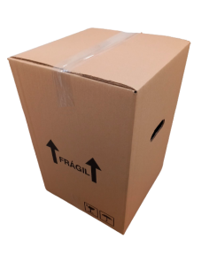 Caja Mudanza Barril (Marrón - 400 x 400 x 595 - 10 Uds)