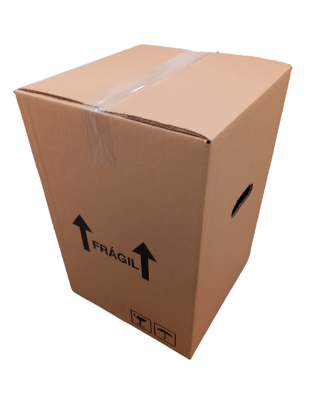 Caja Mudanza Barril (Marrón - 400 x 400 x 595 - 10 Uds)