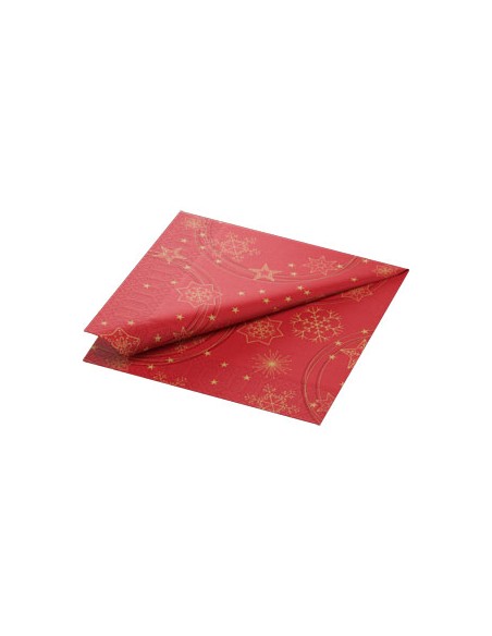 Servilleta Desechable Tisú (40 x 40 cm - Star Shine Red 3 capas)