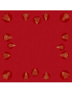 Cubremantel Desechable (84 x 84 cm - Elegant Trees)